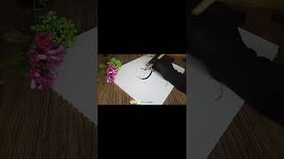 calligraphy tutorial easy and beautiful calligraphypaintingart viralshort trending [upl. by Rollo]