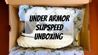 UNBOXING UNDER ARMOR SLIPSPEED SHOES [upl. by Pelmas]