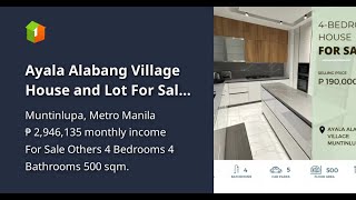 Ayala Alabang Village House and Lot For Sale Muntinlupa Metro Manila [upl. by Annaid]