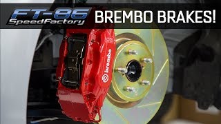 Brembo Brakes Comparison amp Install  FT86SpeedFactory [upl. by Romeon3]