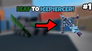 LEAF TO ICEPIERCER CHALLENGE IN ROBLOX MM2 1 [upl. by Mirabella]