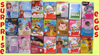 21 Chocolate Surprise Eggs Alvin Yokai Shimmer Shine Minnie Peppa Pig Doc Mcstuffins El Chavo Toys [upl. by Egdirdle136]