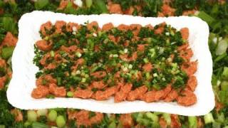 THE BEST çiğ köfte or Chi Koufte  Raw Meat with Bulgur Appetizer PART 2 of 2 [upl. by Ived192]