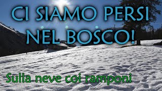 Ci siamo persi nel bosco Sulla neve coi ramponi [upl. by Asseram]