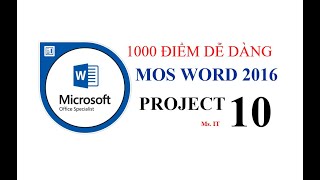 MOS WORD 2016 100 pass  Pro10 [upl. by Johns]