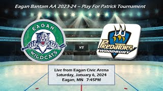 Eagan Wildcats BAA vs Woodbury  1624  Play for Patrick Tournament [upl. by Ettebab]