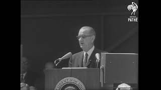 Sept 7 1964  LBJ Speech in Detroit [upl. by Zzahc882]