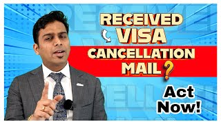 ⚠️Received Visa Cancellation Mail Act Now bansalimmigration visacancel australia [upl. by Asiuol34]