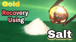 Gold Recovery Using Salt  Recover Gold From Gold Plated Pins  Electrolysis Gold Recovery [upl. by Akcinahs]