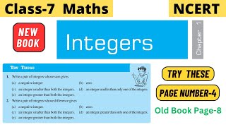 Class 7 Maths NCERT Chapter 1 Integers  Try these page 4 solution  Try these page 8 solution [upl. by Namra260]