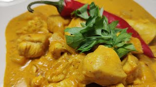 Pollo con mango en salsa de curry ✨✨ recetasfaciles comohacer salsadecurry mango [upl. by Brandt587]