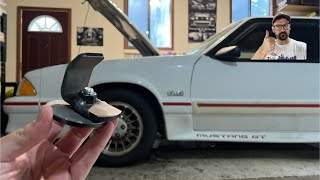 Fox Body Mustang Suspension Continued amp Maximum Motorsports Spring Installation Tool [upl. by Lettig]