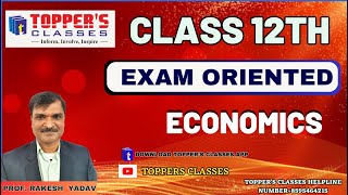 CLASS 12TH  EXAM ORIENTED  ECONOMICS  DAY 4  BY PROF RAKESH YADAV [upl. by Aihsenet]