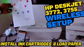 How To DO HP DESKJET 3772 Wireless Setup amp Install Ink Cartridges  hp Deskjet 3772 WIFI [upl. by Dorrahs541]