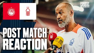 quotA DEMANDING Testquot 💪  Nuno Espírito Santos Olympiacos Reaction 🗣️ [upl. by Sclater]