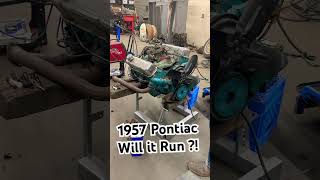 Pontiac 347  will it Run  This motor has been sitting for years Battery and fuel [upl. by Enirehtakyram992]