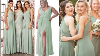 BODA 2024 👰 VESTIDOS EN COLOR VERDE MENTA PARA INVITADAS O MADRINA [upl. by Saval920]