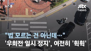 quot법 모르는 건 아닌데…quot 우회전 일시정지 1년 여전히 휙휙  JTBC 뉴스룸 [upl. by Fong]