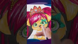 Coloreando a nuestra muñeca Vip Pets con rotuladores [upl. by Assiluj]