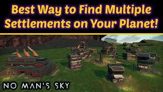 NMS Best Way to Find Settlements on Your Planet [upl. by Isidoro]