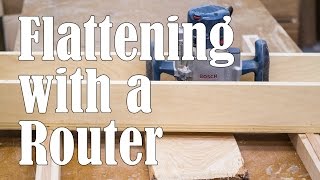 Flattening Boards with a Router Sled [upl. by Tulley548]