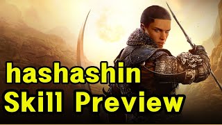 Black Desert  New Class hashashin Skill Preview [upl. by Enylhsa757]