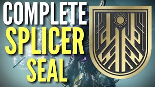 FAST amp EASY SPLICER TITLE GUIDE  100  Destiny 2 Beyond Light [upl. by Nahallac]