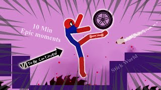 10 Min Best falls  Stickman Dismounting funny and epic moments  Like a boss compilation [upl. by Sass]