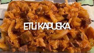 ♦️ETLİ KAPUSKA YEMEĞİ TARİFİ ÇOK PRATİK VE LEZZETLİ 🥘 [upl. by Durman549]