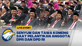 LIVE EVENT  Anggota DPD Terpilih Alfiansyah Komeng Tampak Hadir Dan Duduk Di Kursi Terdepan [upl. by Huai523]