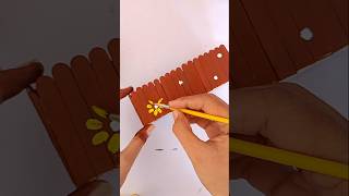 Icecream stick craft idea 🌼😱diy icecreamstickcraftideas art craftidea ytshorts craft diycraft [upl. by Kora968]