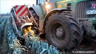 John Deere 7530 met Verhoest prei rooien 2014  Claerhout uit Tielt [upl. by Karrie]