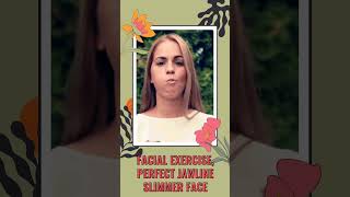 facial exercises perfect jawline slimmer face facialyoga youtubeshorts shorts faceyoga viral [upl. by Arec]