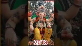 Dharavi cha Manacha Raja 2014 to 2024 ganpati Bappa morya ganpatibappamoryastatus [upl. by Uah715]