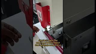 Hot Melt Adhesive Edge Gluing Machine For Bags Shoes Packaging Garment [upl. by Delfeena]