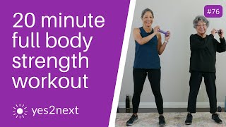 20 minute Full Body Standing Strength Workout with Dumbbells  Seniors Beginners [upl. by Demetra152]