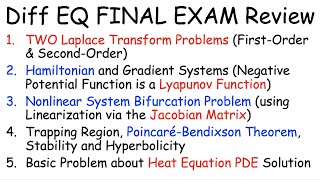 Differential Equations Final Exam Review Problems and Solutions includes Laplace Transforms [upl. by Reizarf]