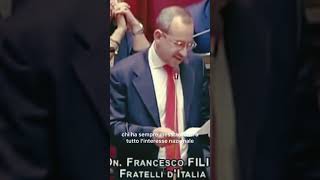 Filini FDI La Nuova Sfida all’Opposizione” [upl. by Snehpets]