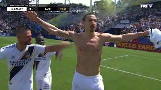 Zlatan Ibrahimovic scores FIRST EVER MLS goal for LA Galaxy [upl. by Euqina]