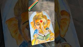 🔱Bal Ganesha 🔱 Drawing 🖌️drawing art shorts ganesh karanrajarts [upl. by Adnamaa85]