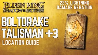 Boltdrake Talisman 3 Location in Elden Ring  Highest Lightning Damage Negation [upl. by Enrika264]