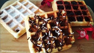 WAFFLES  Kako napraviti vafle Vrlo jednostavno Osnovni recept za smjesu 4 waffle waffles vafli [upl. by Inaboy932]