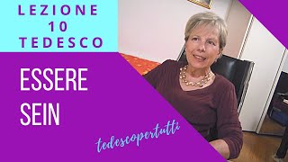 10 TEDESCO  Verbo ESSERE SEIN [upl. by Refynnej]