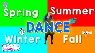 Seasons Song for Kids Four Seasons Dance for Children English Seasons Song Sing Play Create [upl. by Pasho]