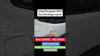 JEEP RENEGADE 2015 GCC 4X4 SINGLE OWNER CAR FOR SALE [upl. by Aleen]