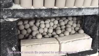 Alumina Ceramic Plain Tile Producing Process [upl. by Seeto744]