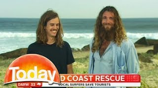 Hilarious interview with hero surfers [upl. by Samohtnhoj262]