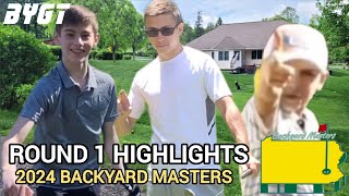 Round 1 Highlights  2024 Backyard Masters  BYGT [upl. by Atsed878]