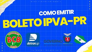 COMO EMITIR E PAGAR O IPVA PARANÁ 2023 COMO GERAR A GUIA DE PAGAMENTO DO IPVA E DO LICENCIAMNETO [upl. by Dominica]