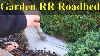 DIY Roadbed  HO Scale Garden Railroad [upl. by Misaq78]